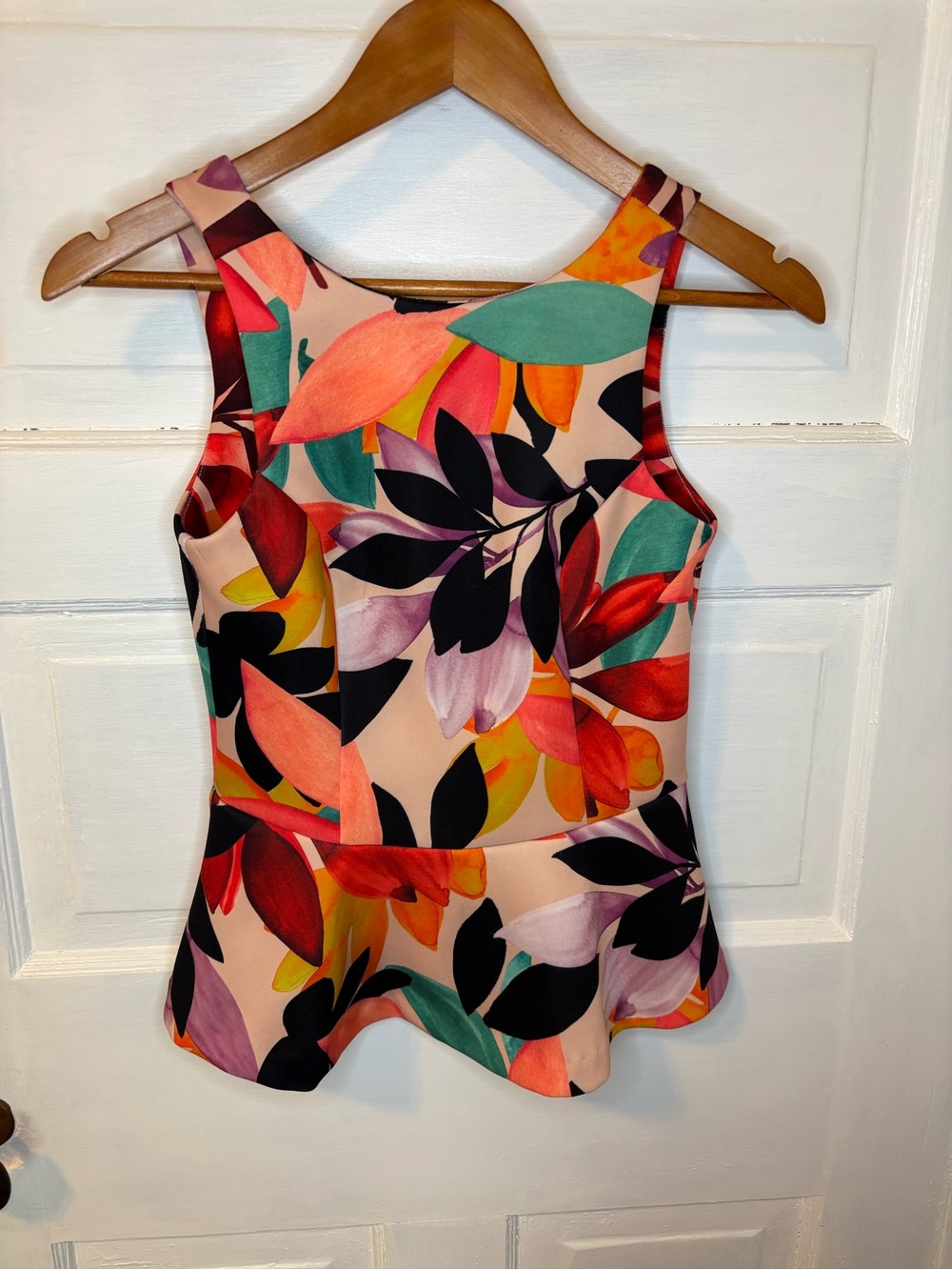 Alexia Admor Multicolor Floral Peplum Camisole